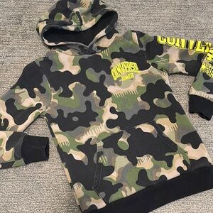 10 for $10🌸 Converse Boys' Camo Hoodie Sweatshirt - Green size 10-12